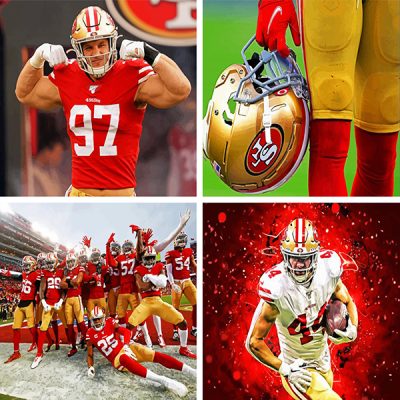 49ers Players painting by numbers