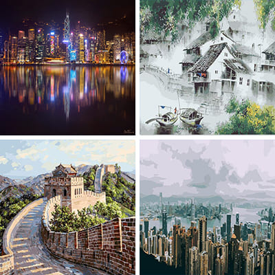 China painting by numbers