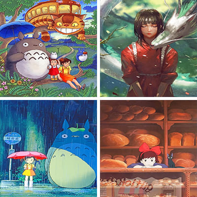 Ghibli painting by numbers