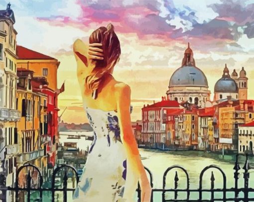 Girl In Venice paint by numbers