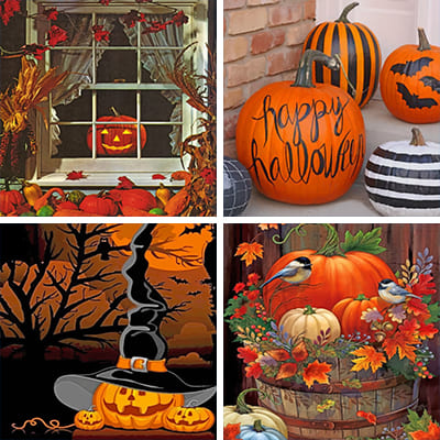 Gourd painting by numbers