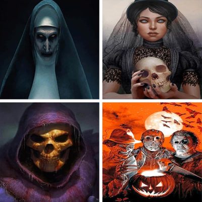 Horror painting by numbers