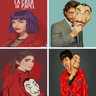 La casa de papel painting by numbers