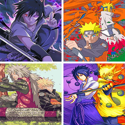 Naruto painting by numbers