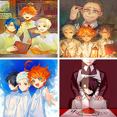 The Promised Neverland painting by numbers