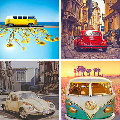 Volkswagen painting by numbers