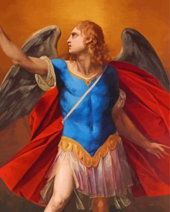 Aesthetic Archangel Michael paint by numbers