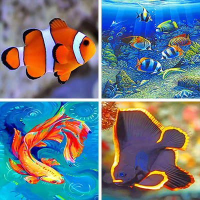 aquarium painting by numbers