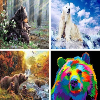 bears painting by numbers