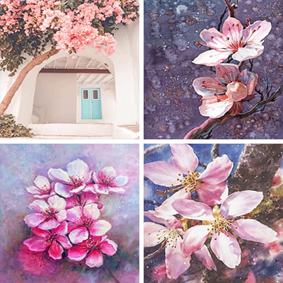 blossom painting by numbers