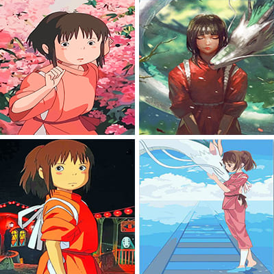 chihiro Spirited Away painting by numbers