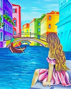 Girl In Venice paint by numbers