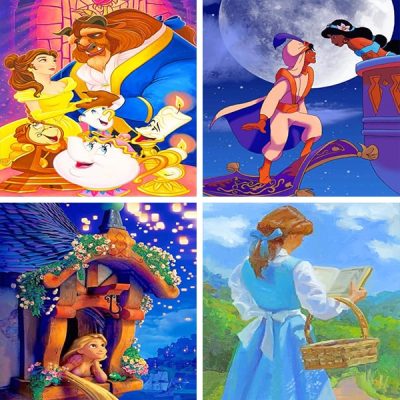 disney princess painting by numbers