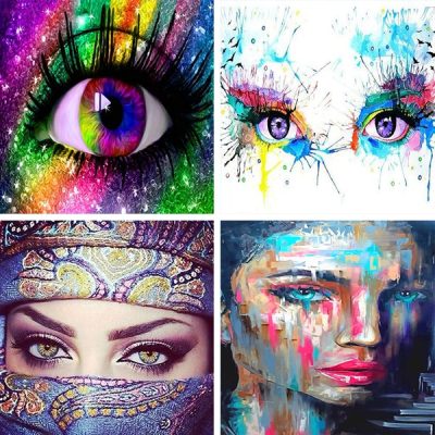 eyes painting by numbers