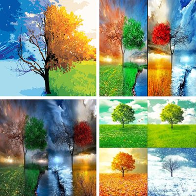 four seasons painting by numbers