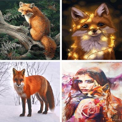 fox painting by numbers