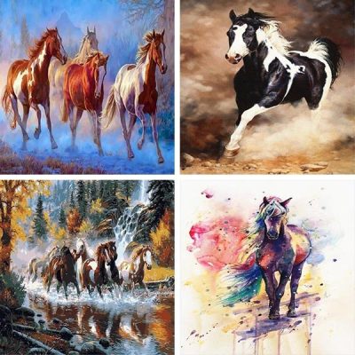 horse painting by numbers