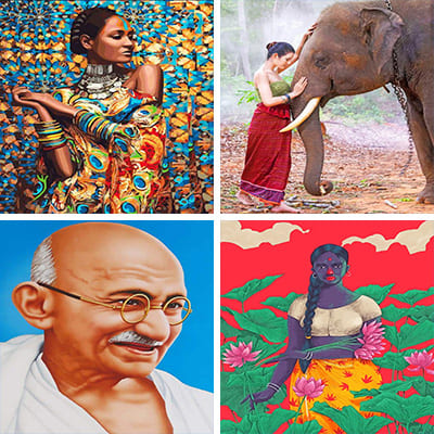 indians painting by numbers