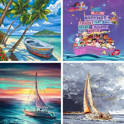 sailboat painting by numbers