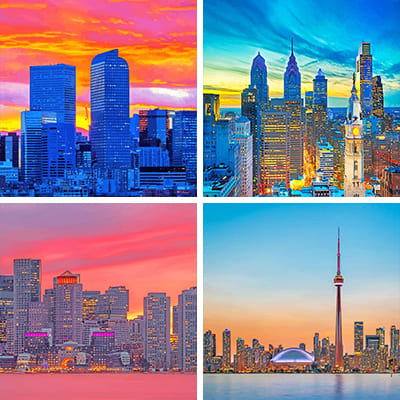 skylines painting by numbers