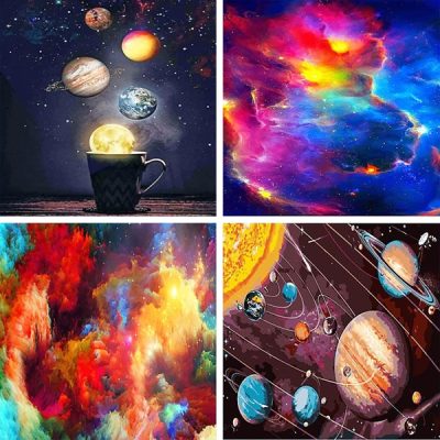 space painting by numbers