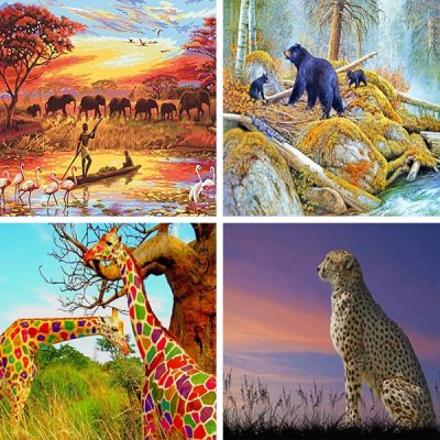 wildlife painting by numbers