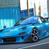 Blue Rx 7 paint by numbers