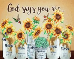 God Says You Are paint by numbers