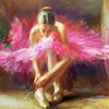 Pink Ballerina paint by numbers