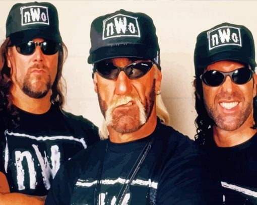 Aesthetic NWO Wrestling paint by numbers