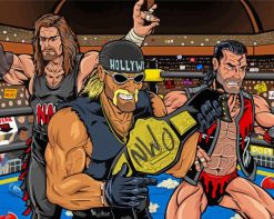 Cool NWO Wrestling paint by numbers