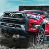 Red Toyota Hilux Car paint by numbers