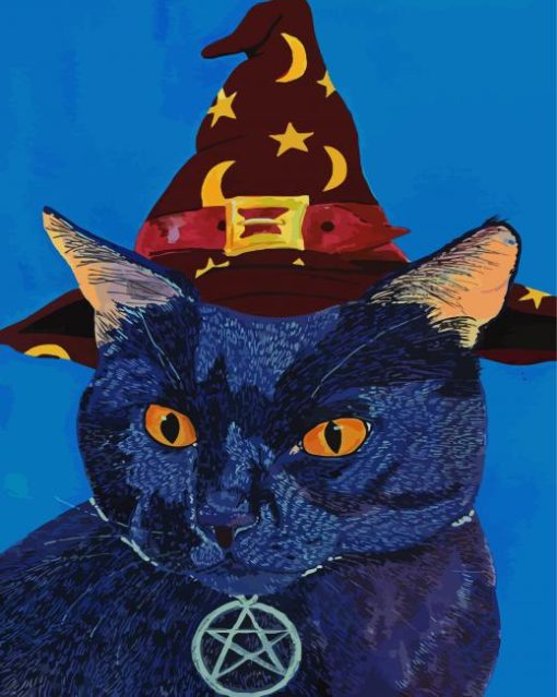 The Witch Cat paint by numbers