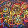 Colorful Gears paint by numbers