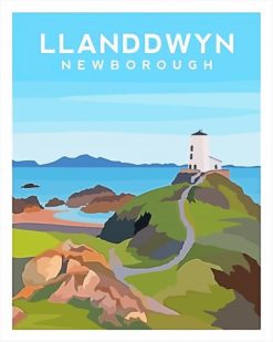 Ynys Llanddwyn paint by numbers