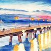 Aesthetic Chesapeake Bay Bridge paint by numbers