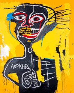 Two Heads On Gold By Jean Michel Basquiat Cabeza Jean Michel Basquiat Cabeza Jean Michel Basquiat paint by numbers