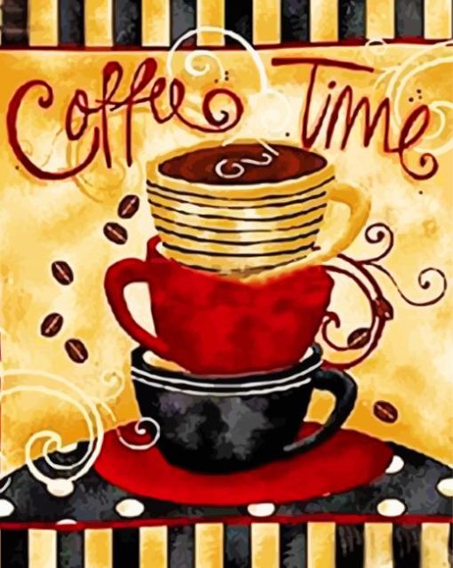 Coffee Time paint by numbers