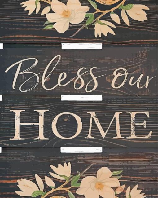 Bless Our Home paint by numbers