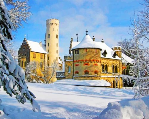 Lichtenstein Castle Paint By Numbers 