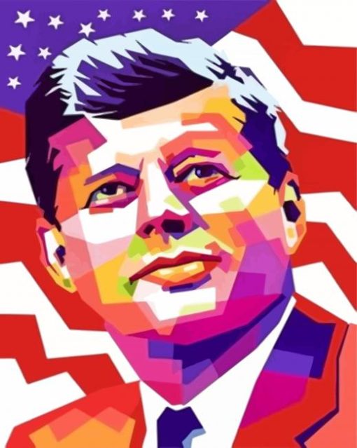 John F Kennedy Art Paint By Numbers