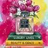 Fancy Perfume And Books Paint By Numbers