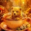 Cute Brown Bear Paint By Numbers