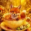 Cute Fox Paint By Numbers